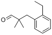 α,α-二甲基-2-乙基苯丙醛分子式结构图