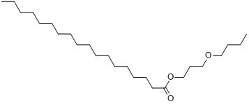 α-(1-氧代十八烷基)-ω-丁氧基聚[氧(甲基-1,2乙二基)]分子式结构图