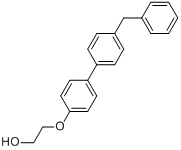 α-[4'-(苯甲基)(1,1'-联苯基)-4-基]-ω-羟基-聚(氧亚乙基)分子式结构图