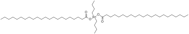 二丁基二[(二十二烷酰基)氧基]锡分子式结构图