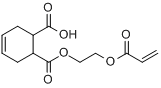 4-环己烯-1,2-二甲酸单[2-[(1-氧代-2-丙烯基)氧基]乙基]酯分子式结构图