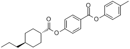 4-[(反-4-丙基环己基)羰氧基]苯甲酸-4-甲基苯酯分子式结构图