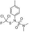 N-(二氯氟甲)硫基-N-对甲苯基-N',N'-二甲基硫酰二胺分子式结构图