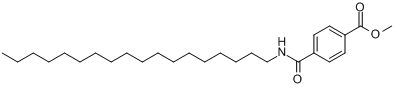 4-(十八烷基氨基甲酰基)苯甲酸甲酯分子式结构图