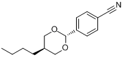 反-4-(5-丁基-1,3-二氧六环-2-基)苯腈分子式结构图