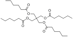 二己酸-2,2-二[[(己酰基)氧]甲基]-1,3-二丙酯分子式结构图