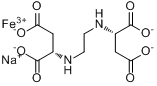 N,N'-(1,2-乙二基)双天冬氨酸铁(III)二钠盐分子式结构图