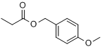 丙酸-4-甲氧基苯甲(醇)酯分子式结构图