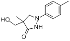 4-羟甲基-1-(对甲苯基)-4-甲基-3-吡唑烷酮分子式结构图