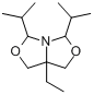 7A-乙基二氢-3,5-双(1-甲乙基)-1H,3H,5H-恶唑并[3,4-C]恶唑分子式结构图