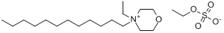 4-乙基-4-十二烷基吗啉翁乙基硫酸盐分子式结构图