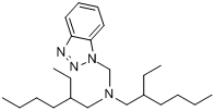 N,N-二(2-乙基己基)-1H-苯并三唑-1-甲胺分子式结构图