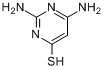 6-巯基-2,4-二氨基嘧啶;2,4-二氨基-6-巯基嘧啶分子式结构图