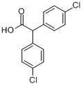 二(对氯苯基)乙酸;2,2-双对氯苯基乙酸;滴滴埃分子式结构图