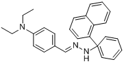 4-(二乙氨基)-苯甲醛-1-萘基苯基腙分子式结构图