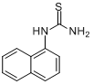 安妥;1-萘基硫脲;α-萘硫脲;α-萘基硫脲分子式结构图