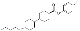 反-4-(反-4-戊基环己基)-1-环己甲酸4-氟苯酯分子式结构图