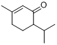 3甲基-6-(1-甲基乙基)-2-环己烯-1-酮;3-甲基-6-(1-甲基乙基)-2-环己烯-1-酮;胡椒酮分子式结构图