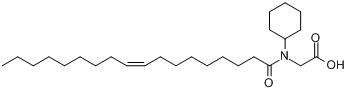 Z-N-环己基-N-(9-十八烯酰基)甘氨酸分子式结构图