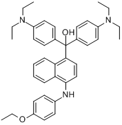 α,α-双[4-(二乙氨)苯基]-4-[(4-乙氧基;苯基]氨基]-1-萘甲醇分子式结构图