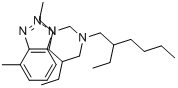 N,N-二(2-乙基己基)-1H-甲基苯并三唑-1-甲胺分子式结构图