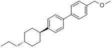 反-4-(甲氧基甲基)-4'-(丙基环己基)-1,1'-联苯分子式结构图