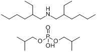 二异丁基磷酸氢酯与2-乙基-N-2-(乙己基)己胺的化合物分子式结构图