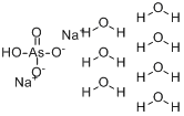 砷酸氢二钠七水合物;砷酸氢二钠,七水分子式结构图