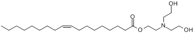 (Z)-2-[二(2-羟基乙基)氨基]乙基油酸酯;三乙醇胺油酸皂分子式结构图