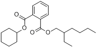 邻苯二甲酸环己烷基-2-乙基己基酯分子式结构图