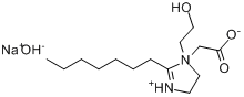 氢氧化1-(羧甲基)-2-庚基-1-(2-羟乙基)-2-咪唑翁钠盐;羧咪唑翁盐分子式结构图