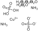 硫酸铜铵,六水分子式结构图