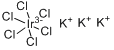 六氯铱酸钾分子式结构图