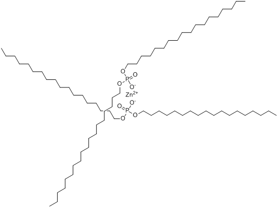 磷酸双十八烷基酯锌盐分子式结构图