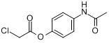 氯乙酸-4-乙酰氨基苯酯分子式结构图