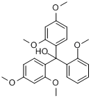 五甲氧基红;α-(2,4-二甲氧基苯基)-2,4-二甲氧基-α-(2-甲氧基苯基)苯甲醇;2,2',2,4,4'-五甲氧基分子式结构图