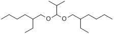 异丁醛二(2-乙基己基)缩醛分子式结构图