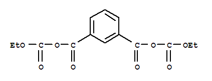 异酞酸与乙基碳酸氢盐的酸酐物分子式结构图