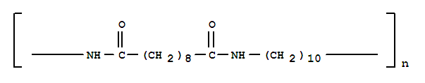 聚癸二酰癸二胺;尼龙-1010;聚酰胺1010分子式结构图