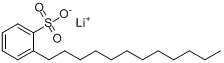 十二烷基苯磺酸锂盐分子式结构图
