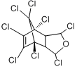 碳氯灵;八氯六氢亚甲基苯并呋喃;1,2,3,4,5,6,7,8,8-八氯-3A,4,7,7A四氢-4,7-亚甲桥苯并呋喃分子式结构图