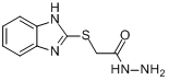 2-(苯并咪唑基硫代)乙酸 肼分子式结构图