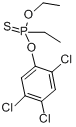 壤虫磷;O-乙基-O-2，4，5-三氯苯基乙基硫代磷酸酯;毒壤磷;毒壤膦分子式结构图