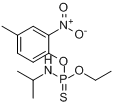 消草磷;胺草磷;O-乙基-O-(2-硝基-4-甲基苯基)-N-异丙基硫代磷酰胺酯分子式结构图