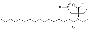 棕榈酰基冬氨酸二乙基酯分子式结构图