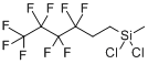 甲基(3,3,4,4,5,5,6,6,6-九氟己基)二氯硅烷分子式结构图