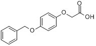 (4-苯甲氧基)苯氧基乙酸分子式结构图