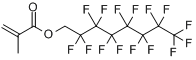 甲基丙烯酸-1H,1H-全氟代辛酯分子式结构图