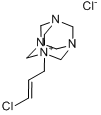 1-(3-氯-2-丙烯基)-3,5,7-三氮杂-1-氮翁三环[3,3,1,13,7]癸烷氯化物;1-(3-氯代烯丙基)-3,5,7-三氮杂-1-氮翁分子式结构图