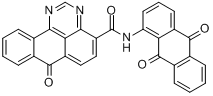 颜料黄108;N-(9,10-二氢-9,10-二氧代-1-蒽基)-7-氧代-7H-苯并[E]啶-4-甲酰胺分子式结构图